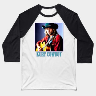 Grunge Cowboy and his Guitar ready to Sing a Song Baseball T-Shirt